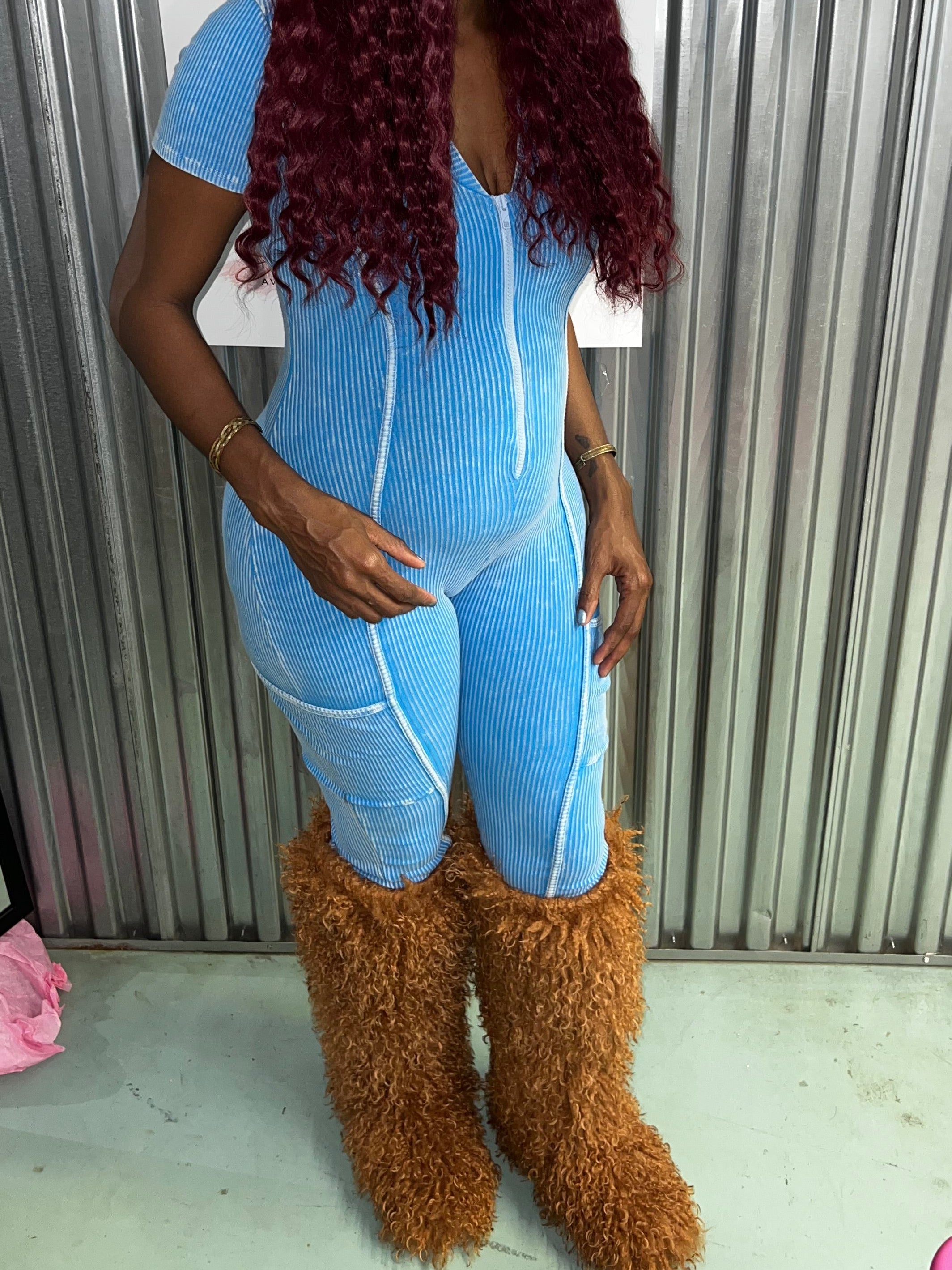 One piece pants jumpsuit