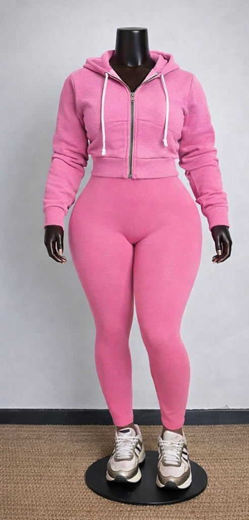 Pink 2 piece “Warm ASF” set