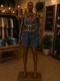 “Art on Display” 2 piece crop top set