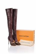 Louis VuittonxDesigner Thigh High “Mary” heel boot